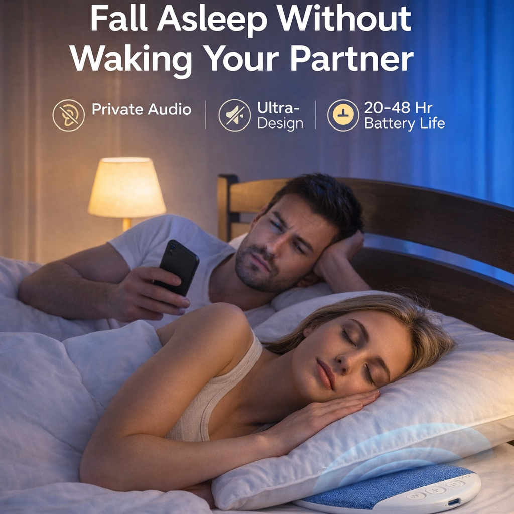 Private Pillow Sound Speaker for Better Sleep & Relaxation